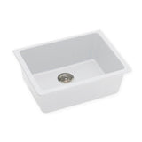 Aquaperla Arete Stone Kitchen Sink Single Bowl Under Mount 635x470x241mm - JAK Appliances