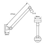 Aquaperla Round Wall Mounted Shower Arm - JAK Appliances