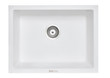 Aquaperla Carysil Granite Kitchen Sink Top/Flush/Under Mount 610x457x205mm - JAK Appliances