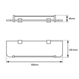 Aquaperla Blaze Series Glass Shelf 500mm - JAK Appliances