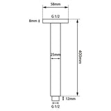 Aquaperla Round Ceiling Shower Arm 400mm - JAK Appliances