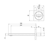 Aquaperla Blaze Series Bathtub/Basin Wall Spout - JAK Appliances