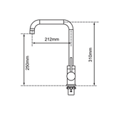 Aquaperla Round Swivel Kitchen Sink Mixer Tap (Style 1) - JAK Appliances