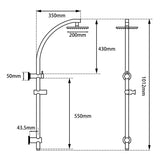 Aquaperla 8'' Round Shower Station Top Inlet - JAK Appliances