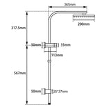 Aquaperla Square Shower Station Top Water Inlet (Style 1)