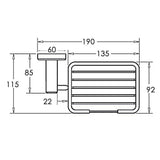 Aquaperla Lucid Pin Lever Series Soap Holder - JAK Appliances