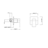 Aquaperla Blaze Series Shower Wall Mixer - JAK Appliances