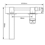 Aquaperla Blaze Series Bathtub/Basin Wall Mixer with Spout - JAK Appliances