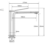 Aquaperla Rushy Series Tall Basin Mixer - JAK Appliances