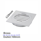 Aquaperla Square Floor Waste Shower Grate Drain Outlet 100mm - JAK Appliances