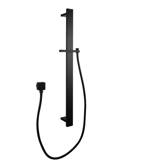 Aquaperla Square Sliding Shower Rail with Wall Connector & Water Hose Only - JAK Appliances