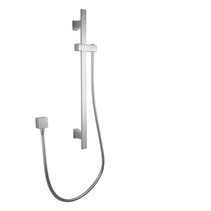 Aquaperla Square Wall Mounted Sliding Rail with Water Hose & Wall Connector Only - JAK Appliances