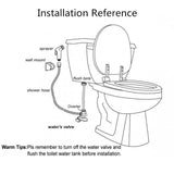 Aquaperla Square Toilet Bidet Spray Kit with 1.2m PVC Hose - JAK Appliances