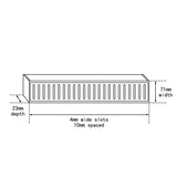 Aquaperla Lauxes Aluminium Floor Grate 70mm - JAK Appliances