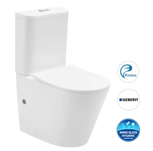 OASIS RIMLESS TOILET SUITE - WHITE