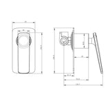 Aquaperla Sera Series Wall Mixer - JAK Appliances