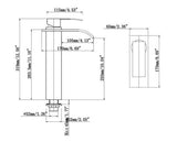 Aquaperla Cascade Series Waterfall Tall Basin Mixer - JAK Appliances