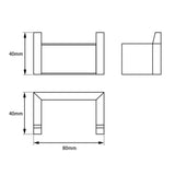 Aquaperla Sera Series Robe Hook - JAK Appliances