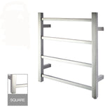 Aquaperla Square Electric Heated Towel Rack 4 Bars - JAK Appliances