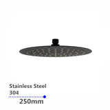 Aquaperla Super-slim Round Rainfall Shower Head 250mm - JAK Appliances