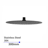 Aquaperla Super-slim Round Rainfall Shower Head 300mm - JAK Appliances