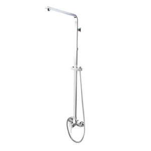 Aquaperla Square Bottom Water Inlet Shower Rail Only - JAK Appliances