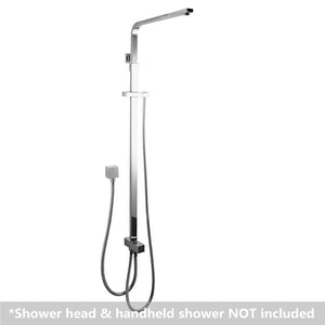 Aquaperla Square Top/Bottom Inlet Shower Rail