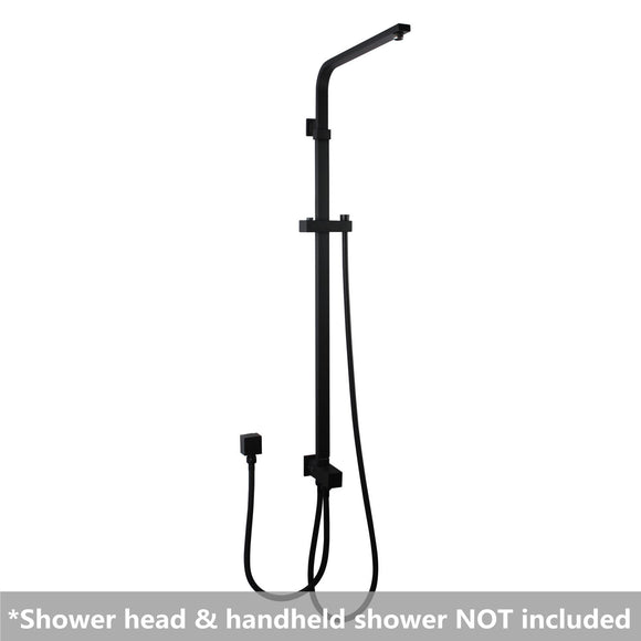 Aquaperla Square Top/Bottom Inlet Shower Rail