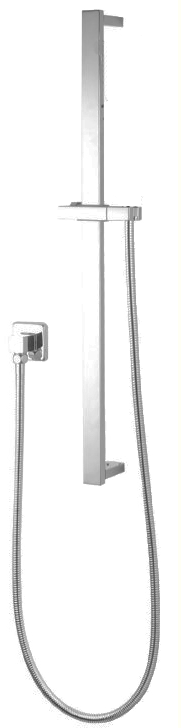 Aquaperla Square Handheld Shower Rail Only - JAK Appliances