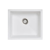 Aquaperla Carysil Granite Kitchen/Laundry Sink Top/Flush/Under Mount 533x457x205mm - JAK Appliances