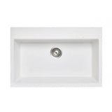 Aquaperla Carysil Granite Kitchen Sink Top/Under Mount 780x510x220mm - JAK Appliances